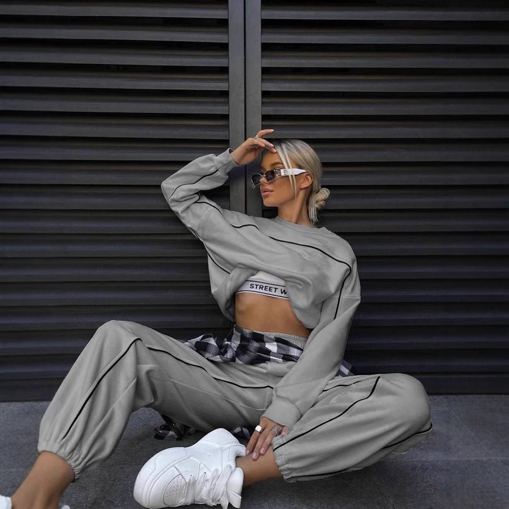 Damen sportlicher Freizeitanzug mit modernem Schnitt und bequemen Details Heidi-Mode