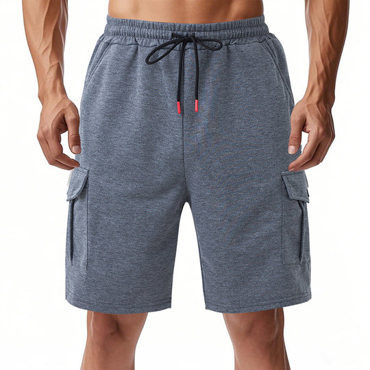 Herren funktionale Sportshorts mit praktischen Seitentaschen und elastischem Bund Heidi-Mode