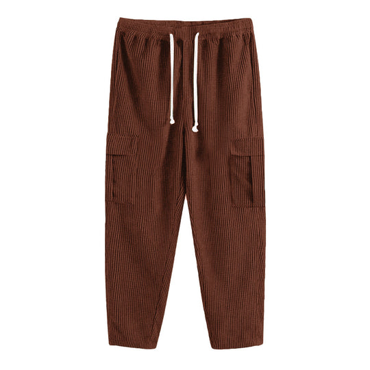 Damen Cargo-Hose mit elastischem Bund und praktischen Seitentaschen Heidi-Mode