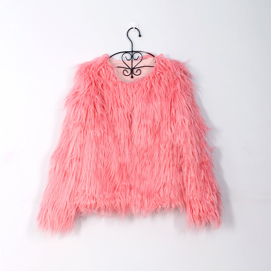 Damen Kuschelige und stylische Kunstfelljacke Heidi-Mode