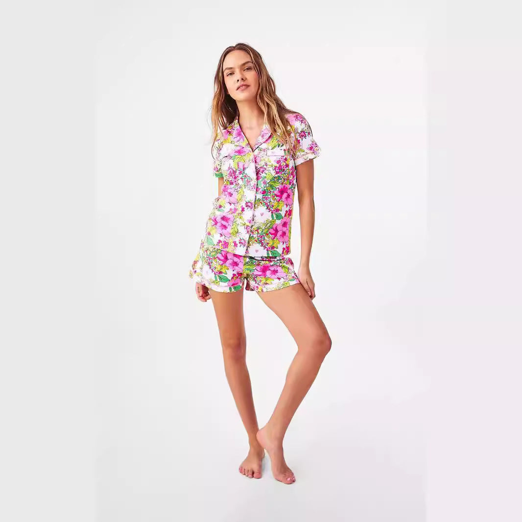 Femme Floral Print Loungewear Set Heidi-Mode