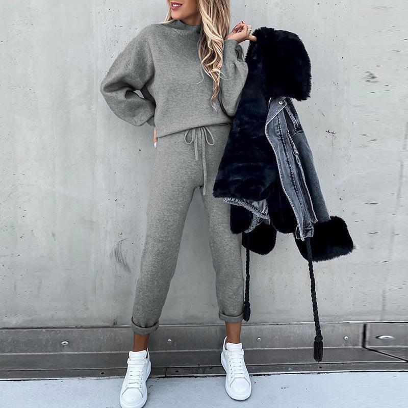 Damen Lässiges Hoodie-Set mit bequemen Jogginghosen Heidi-Mode