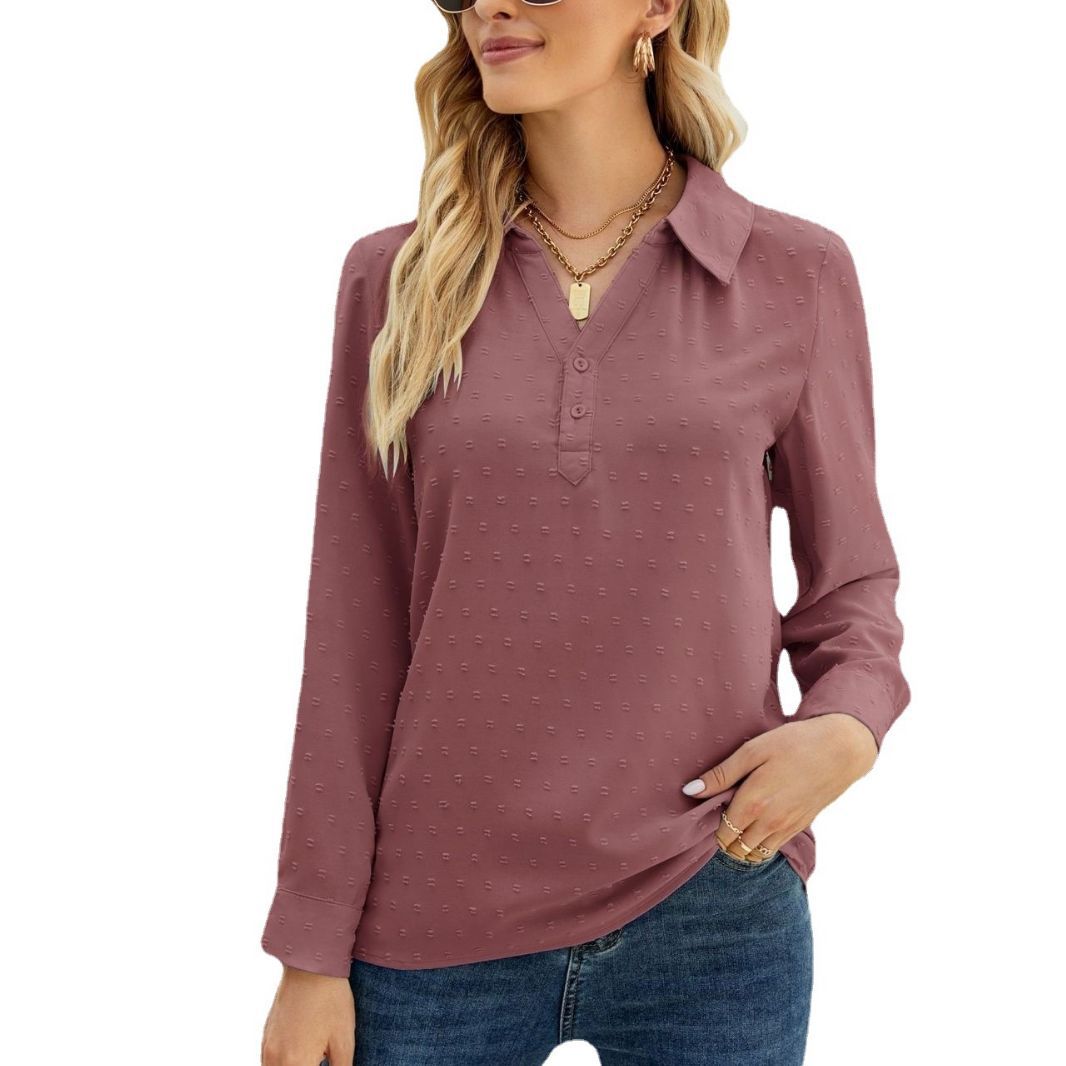 Heidi-Mode | Stehkragen Langarm Jacquard Pom Pom Freizeit Lockeres Oberteil