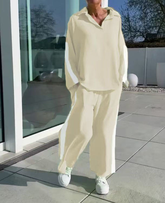 Damen modisches Freizeitanzug-Set mit sportlichem Schnitt Heidi-Mode