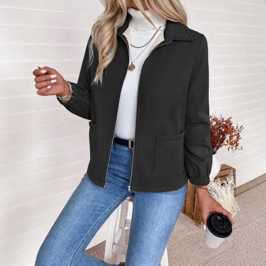 Damen Casual Steppjacke mit hohem Kragen von Heidi-Mode