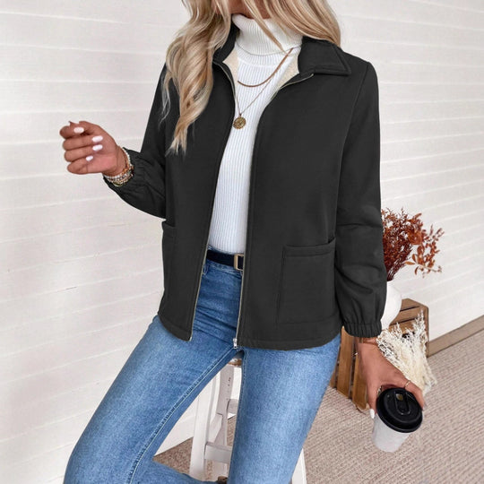 Damen Casual Steppjacke mit hohem Kragen von Heidi-Mode