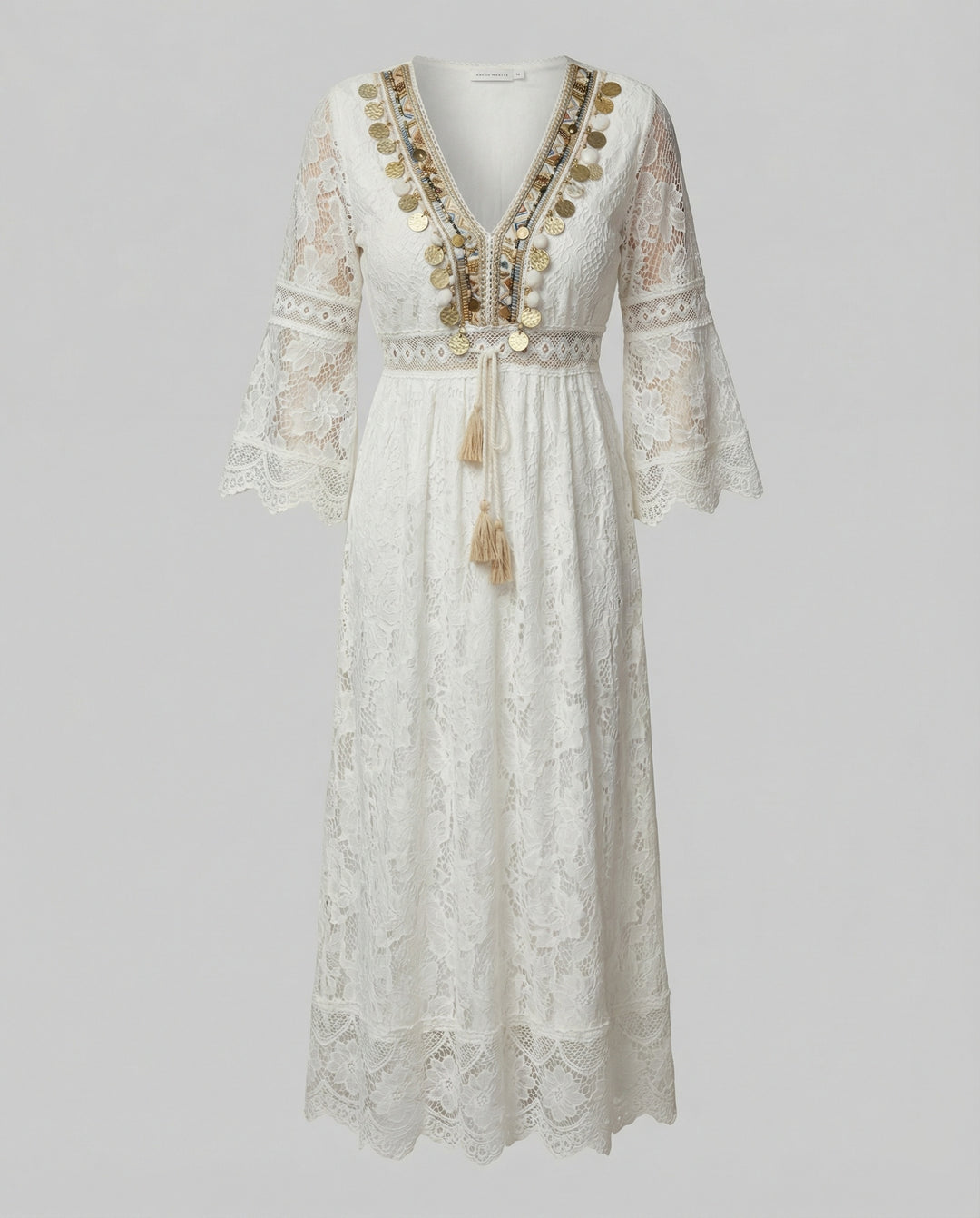 Boho jurk met lange mouwen