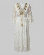 Boho jurk met lange mouwen