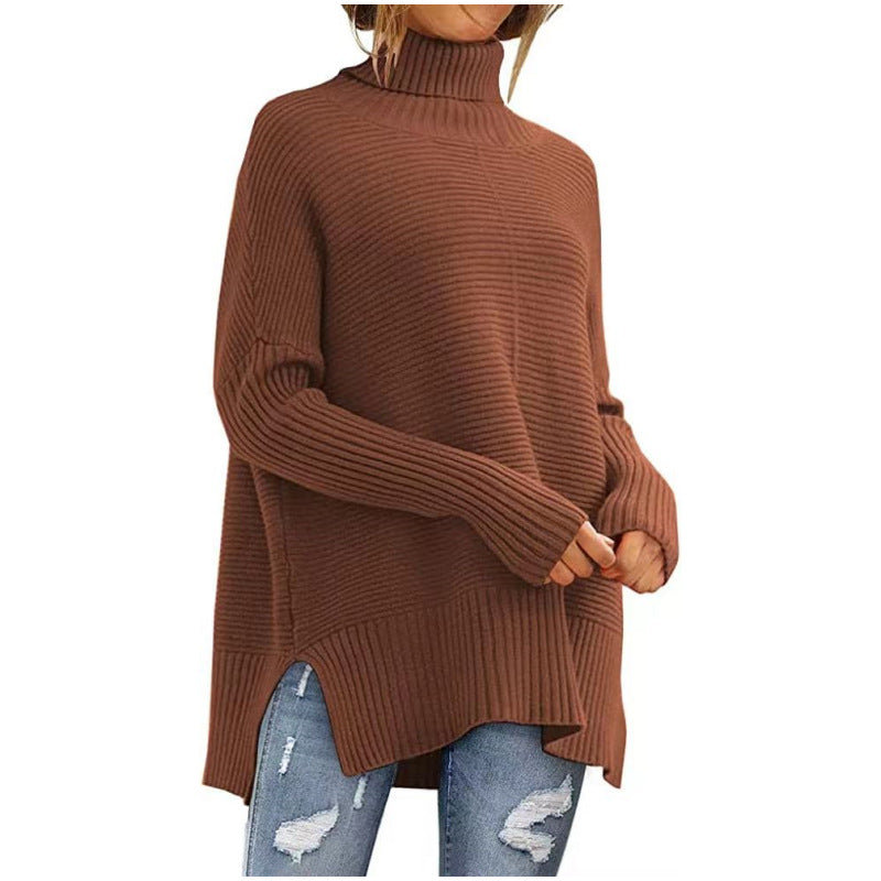 Damen Kuscheliger Rollkragenpullover Heidi-Mode