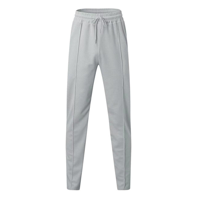 Damen bequeme Stretch-Jogginghose mit hohem Bund und Kordelzug Heidi-Mode