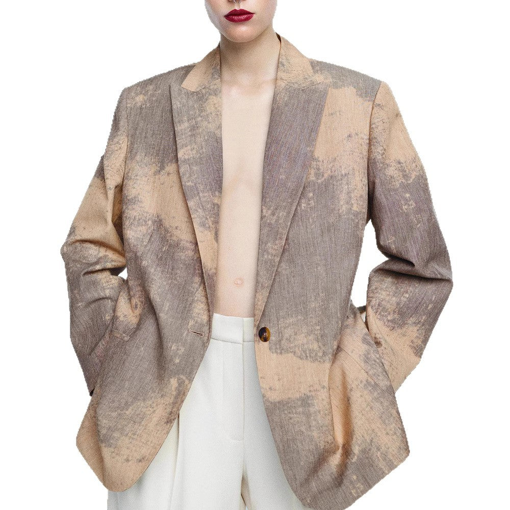 Damen Modischer Oversized-Blazer mit strukturiertem Design Heidi-Mode