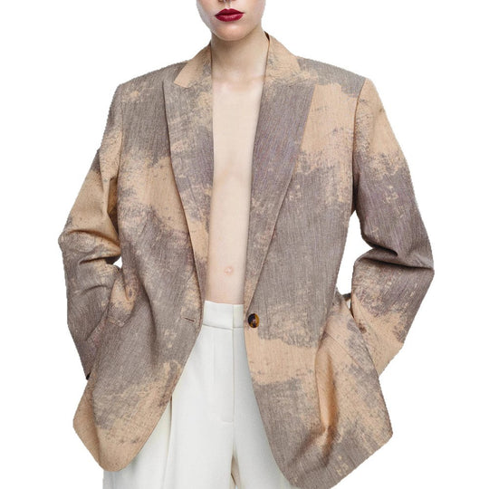 Damen Modischer Oversized-Blazer mit strukturiertem Design Heidi-Mode