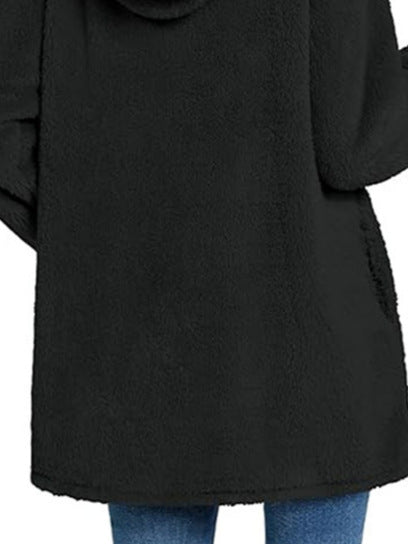 Damen Kuscheliger Hoodie mit Bärenohren Heidi-Mode