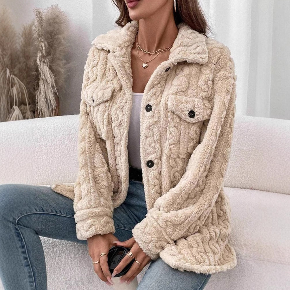Damen Strickjacke mit strukturierter Oberfläche Heidi-Mode