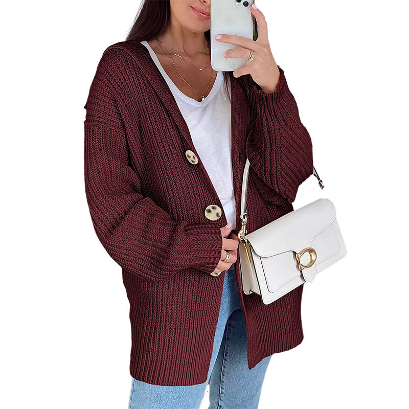 Damen Übergroßer Strickcardigan Heidi-Mode