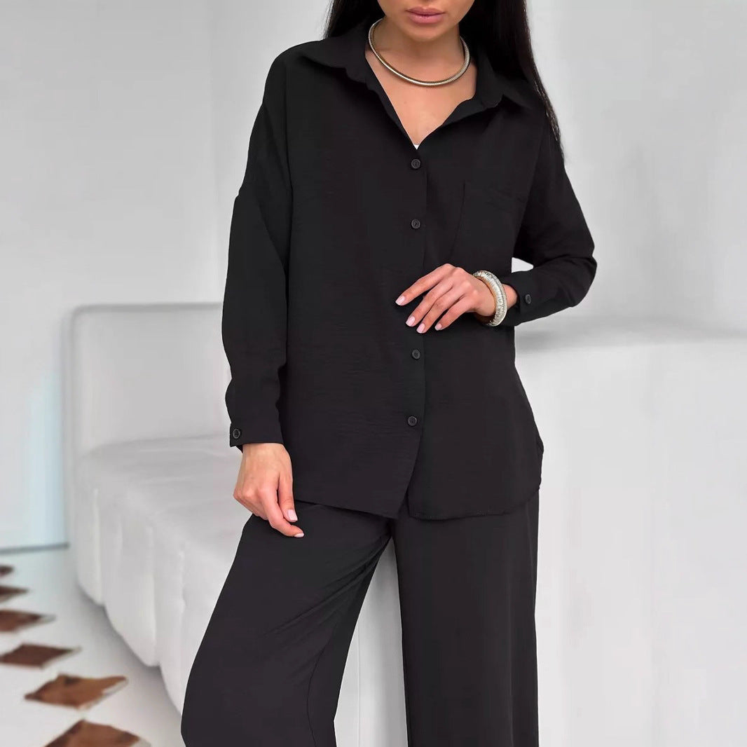 Damen lässige Bluse im Oversized-Stil mit Taschen Heidi-Mode