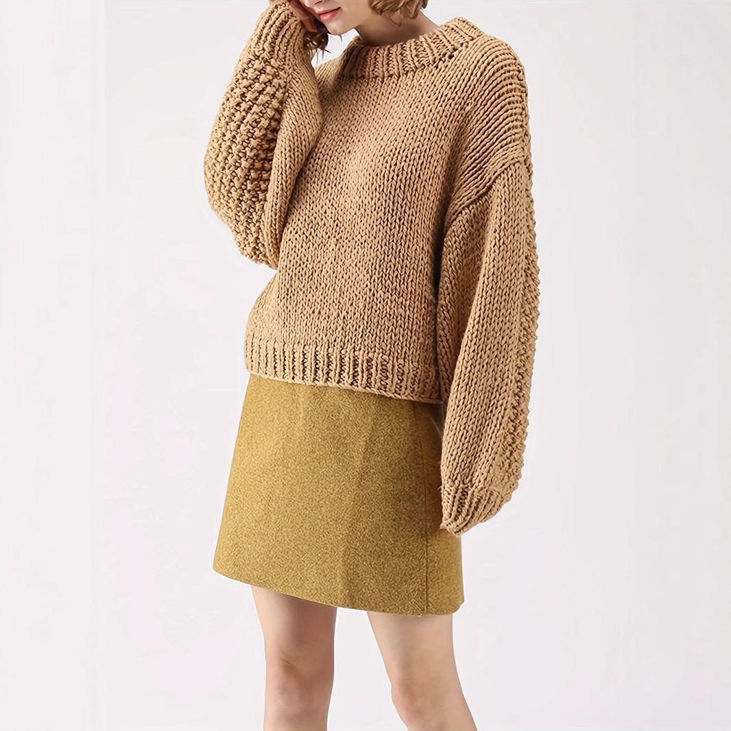 Damen Grobstrickpullover Heidi-Mode