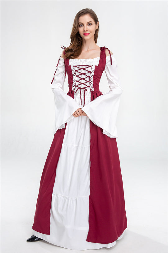 Damen historisches Märchenkleid mit elegantem Oberteil und ausgestellten Ärmeln Heidi