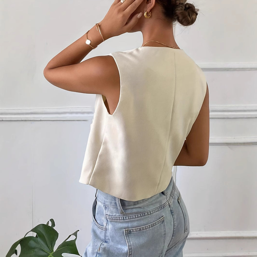 Damen modischer ärmelloser Blazer Heidi-Mode