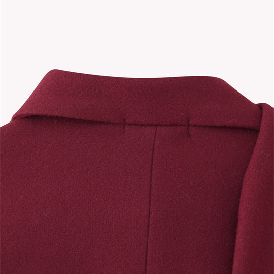 Damen modische Blazerjacke mit abnehmbarer Schalkragen Heidi-Mode