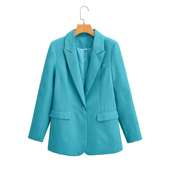 Damen Elegante Blazerjacke im modernen Schnitt und praktischem Reverskragen Heidi-Mode