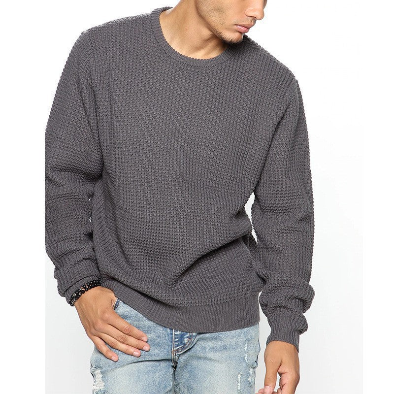 Herren Grobstrickpullover mit modernem Schnitt und kuscheligem Innenfutter Heidi-Mode