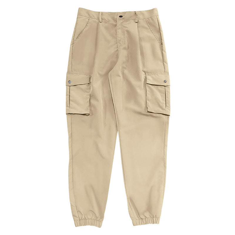 Herren Cargo-Hose mit  elastischem Bund und praktischen Taschen Heidi-Mode