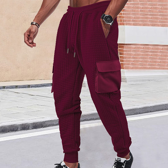 Herren Cargo-Jogginghose mit elastischem Bund und zahlreichen Taschen Heidi-Mode