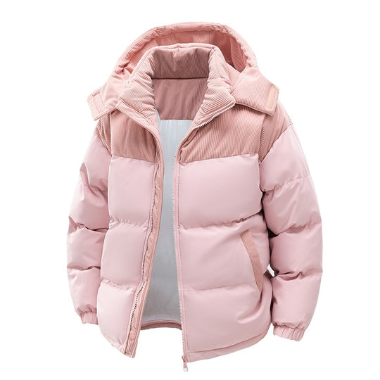 Damen isolierte Pufferjacke mit kuscheligem Innenfutter und verstellbarem Kapuzensystem Heidi-Mode