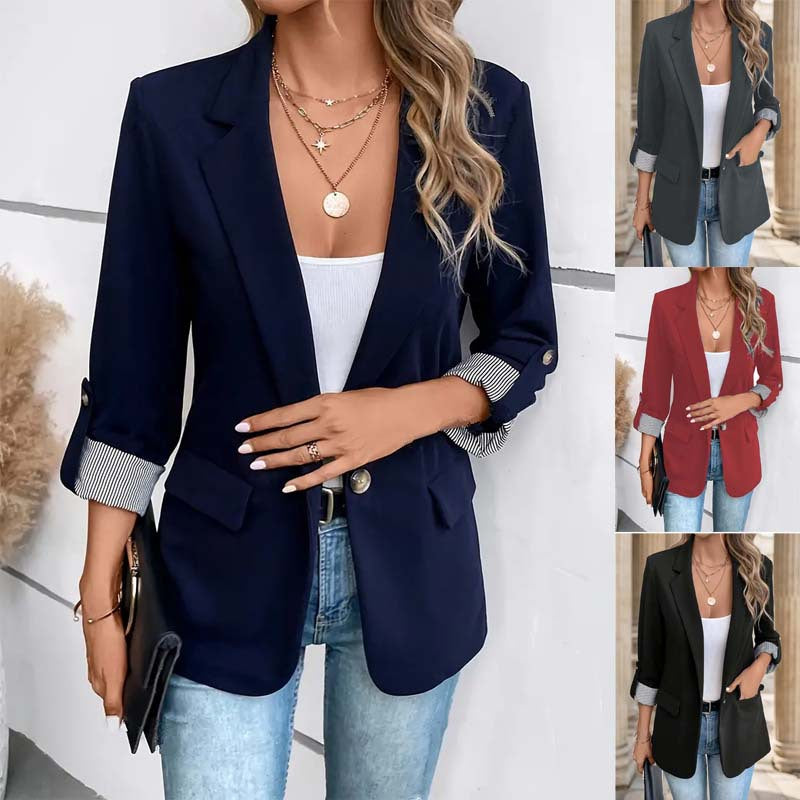 Damen Blazer mit Streifenmuster Heidi-Mode