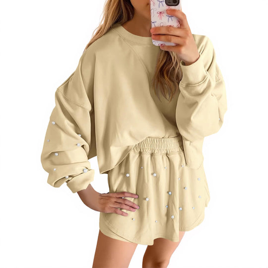 Damen Sportliches Sweatshirt- und Rock-Set Heidi-Mode