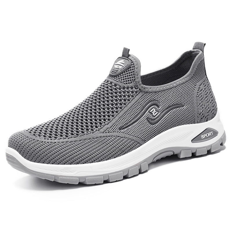 Damen Slip-On Sportschuhe mit atmungsaktiver Strickkonstruktion Heidi-Mode