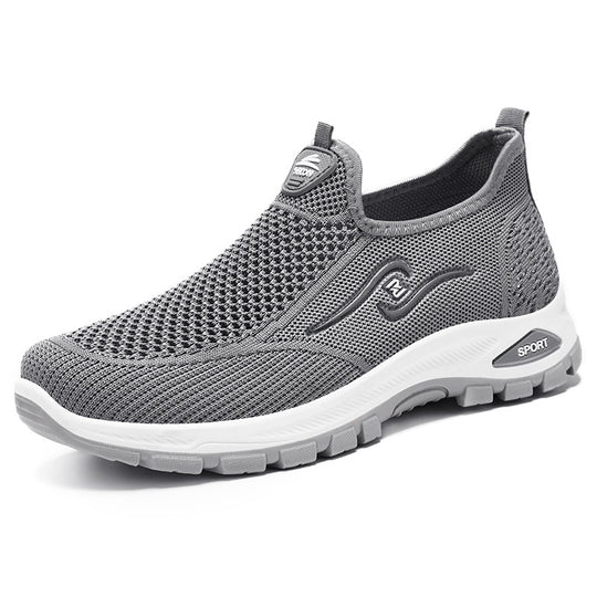 Damen Slip-On Sportschuhe mit atmungsaktiver Strickkonstruktion Heidi-Mode