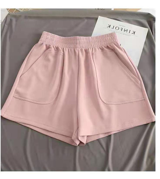 Damen bequeme Sport-Shorts mit elastischem Bund und praktischen Taschen Heidi-Mode