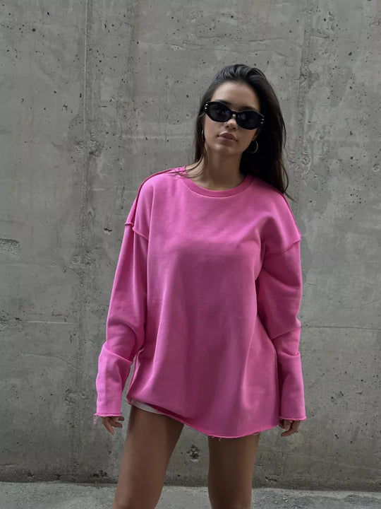 Damen Oversized Sweatshirt Heidi-Mode
