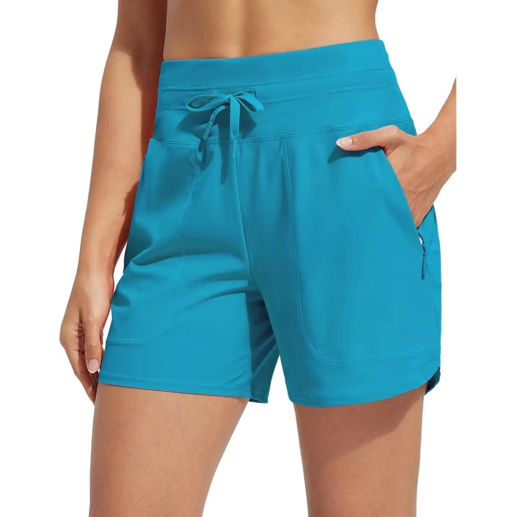Damen Performance aktive Shorts mit integriertem Boxershorts-Futter Heidi-Mode
