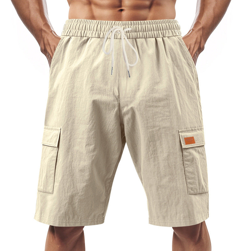Herren Cargo-Shorts mit vielseitigen Taschen und elastischem Bund Heidi-Mode
