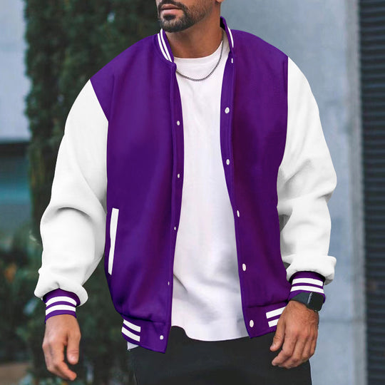 Herren Sportliche Collegejacke Heidi-Mode