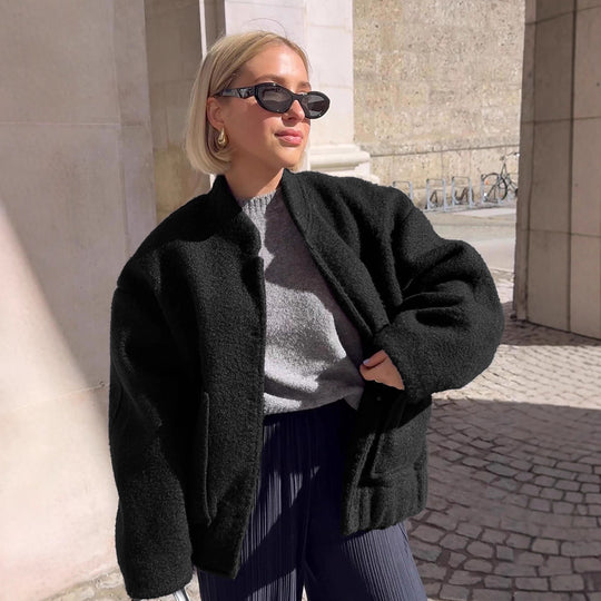 Damen Modische Boucle-Jacke Heidi-Mode