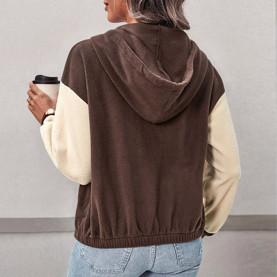 Damen Fleecejacke mit Kapuze Heidi-Mode