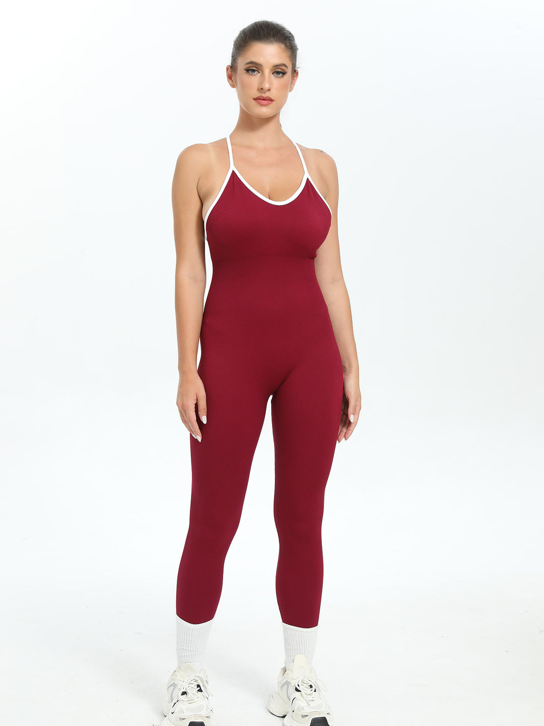 Damen Bodysuit mit Racerback-Design und nahtloser Verarbeitung Heidi-Mode