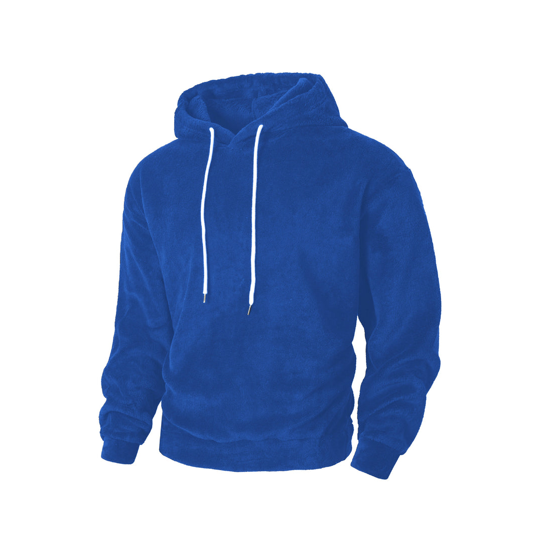 Herren Kuscheliger Fleece-Hoodie mit Kordelzug Heidi-Mode