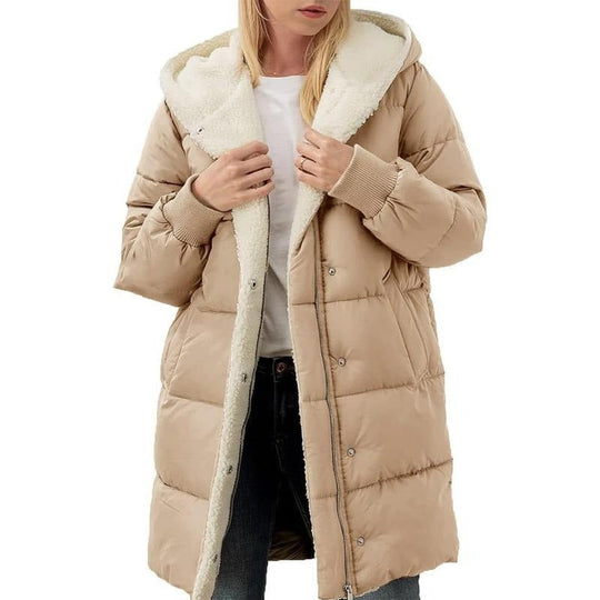 Heidi-Mode | Luxuriöse Wendbare Baumwolljacke mit Kapuze