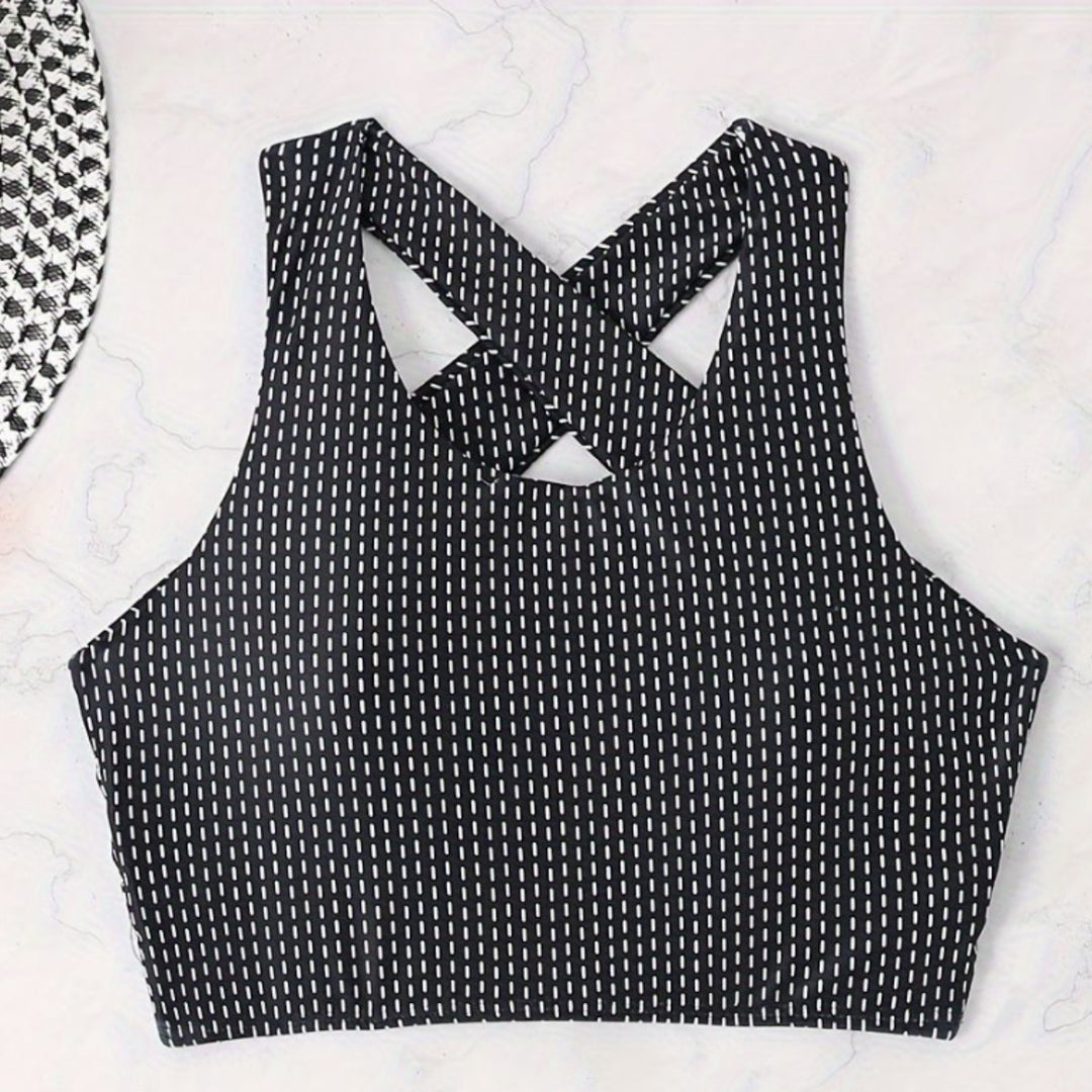 Damen Bikiniset mit hoch geschnittenen Unterteilen und Raffung Heidi-Mode