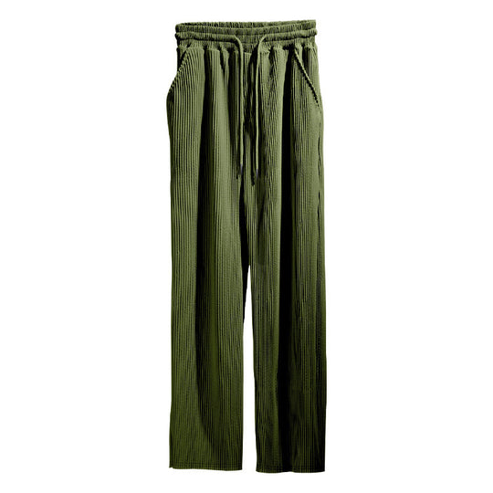 Damen elegante Relaxed Fit Hose mit Gummi-Taille Heidi-Mode