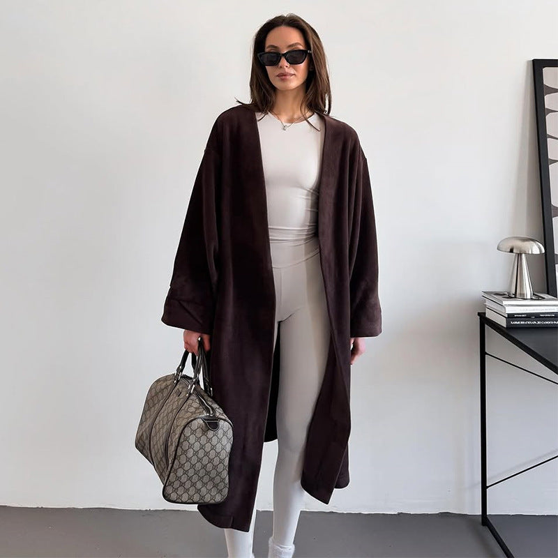 Damen Kuscheliger Oversize-Mantel Heidi-Mode