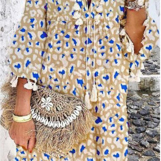 Damen Kaftan mit fröhlichem Muster Heidi-Mode