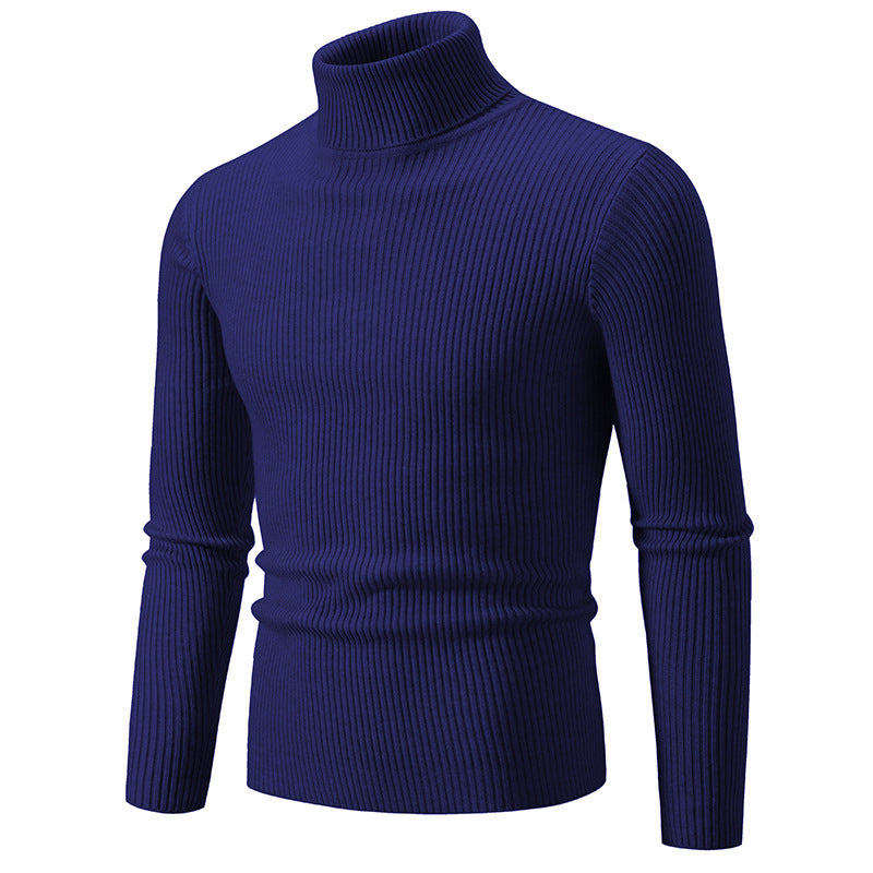Herren feiner Rollkragenpullover aus langlebigem Strickmaterial Heidi-Mode