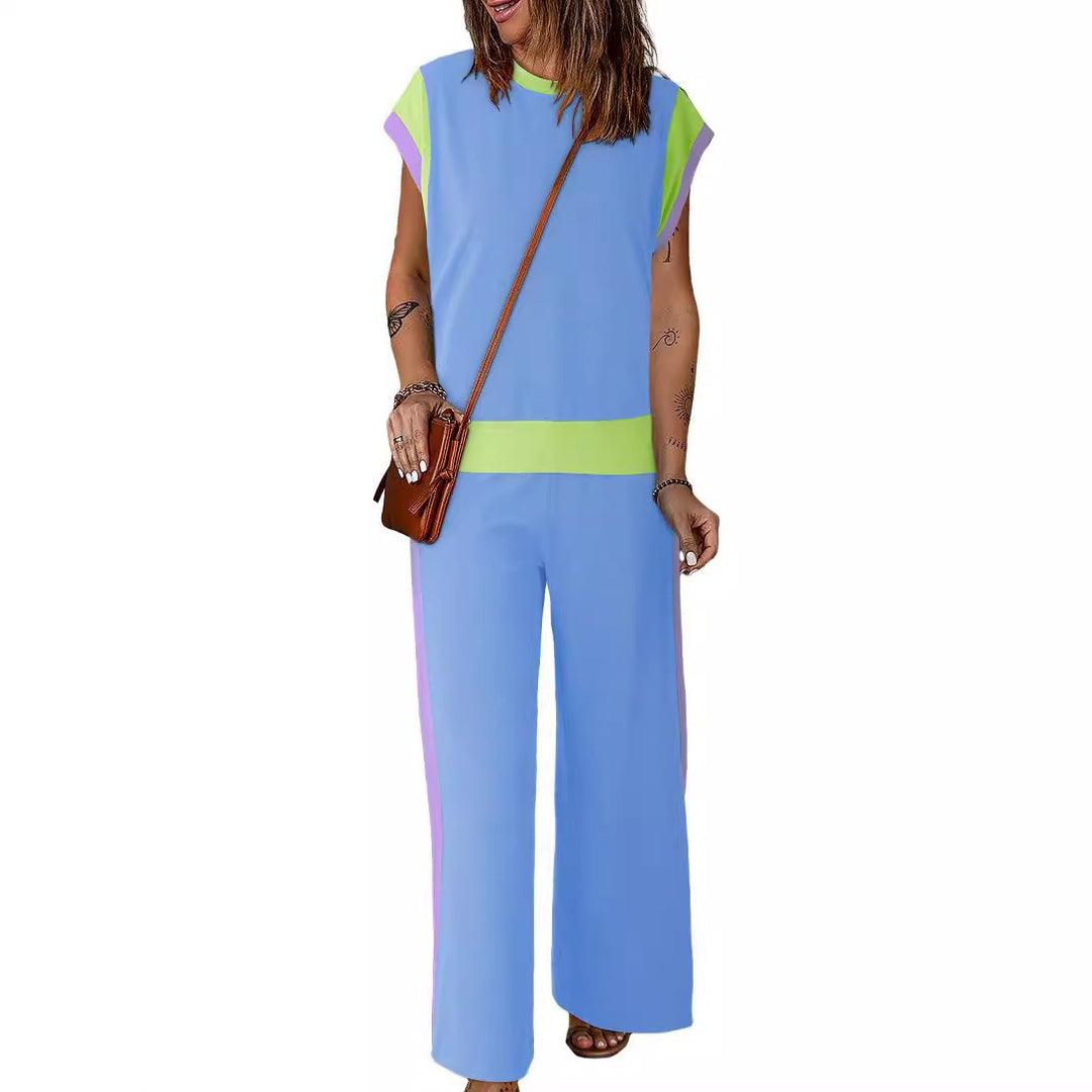 Damen Stylish Tracksuit mit modischen Farbkontrasten Heidi-Mode