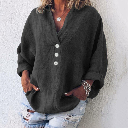 Heidi-Mode | Modischer Pullover aus Baumwolle und Leinen